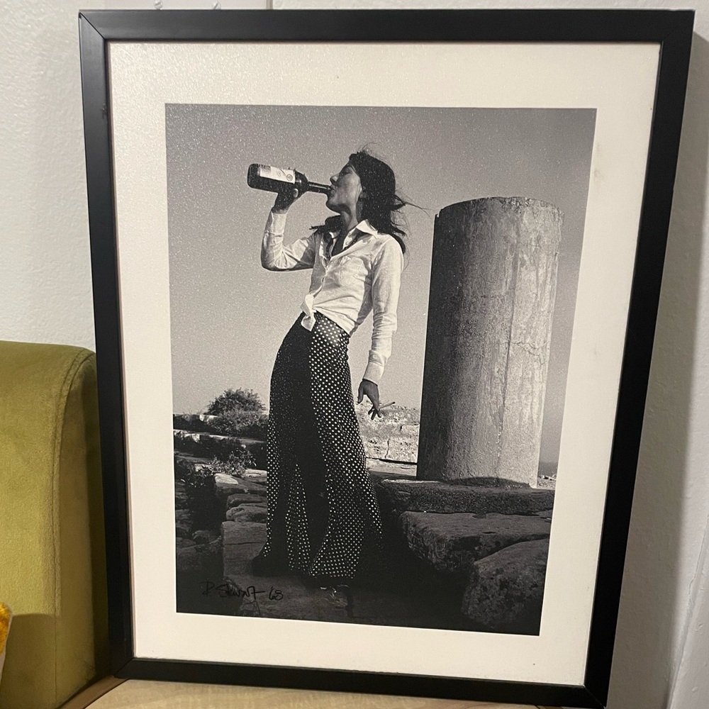 1968 Original - Girl With Wine - Richard Stewart